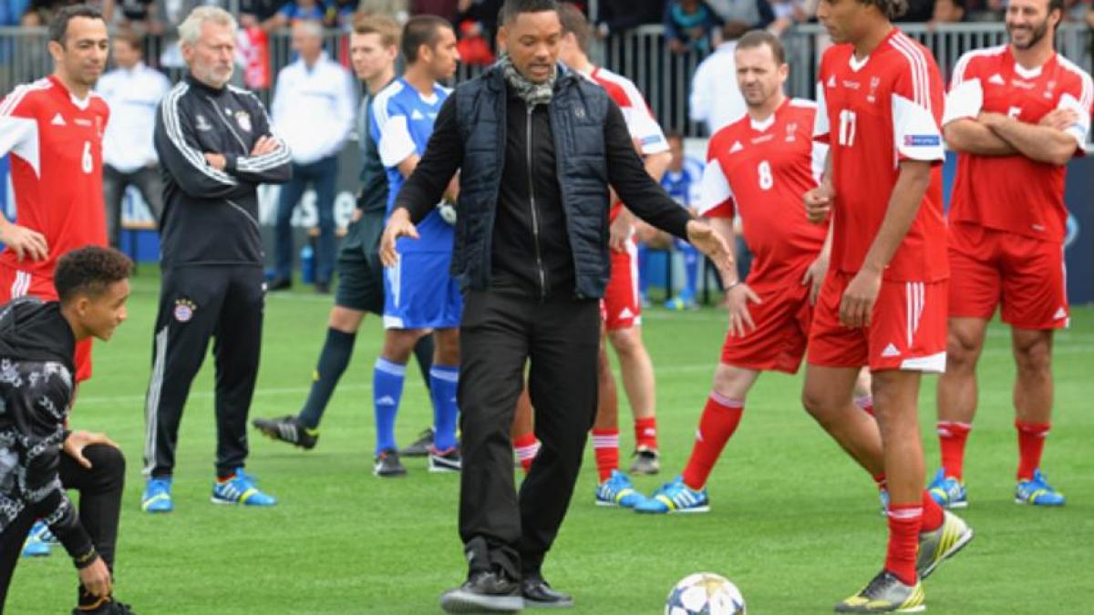 Will Smith s-a făcut de râs chiar înainte de finala Ligii Campionilor. Cum execută actorul un penalty (VIDEO)