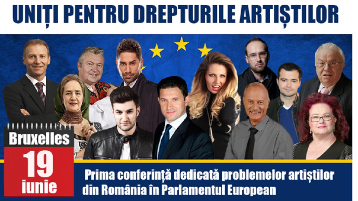 Smiley, Connect-R, Andreea Bănică şi Stela Popescu dezbat în Parlamentul European statutul artiştilor în UE