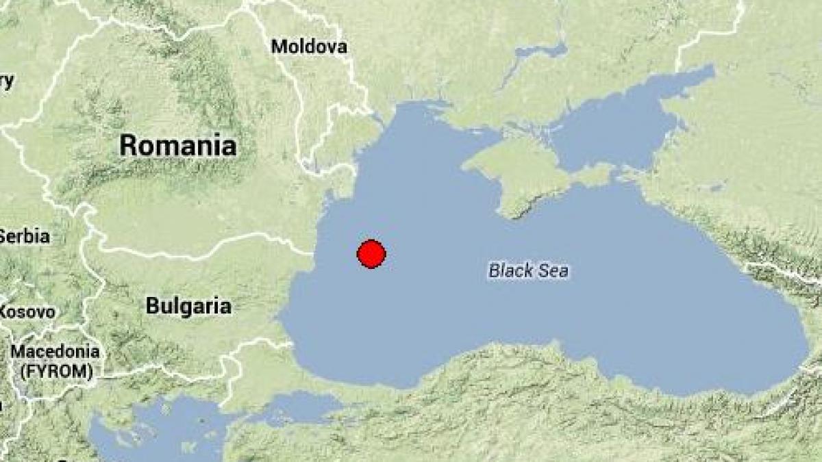 Cutremur în Marea Neagră. Seismul a avut loc la 20 de kilometri adâncime
