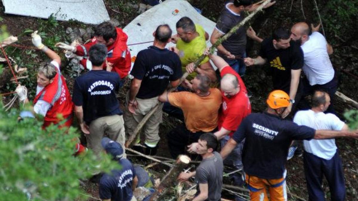 ACCIDENT MUNTENEGRU, concluzii preliminare: Autocarul mergea cu 80 km/h, dublul limitei de viteză din zona tragediei