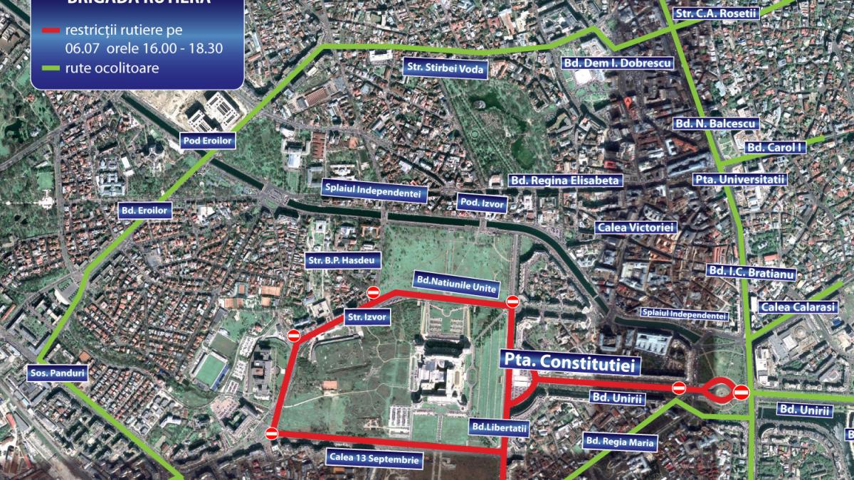 Turul Ciclist al României restricţionează traficul în Capitală. Ce zone vor fi afectate şi RUTELE OCOLITOARE