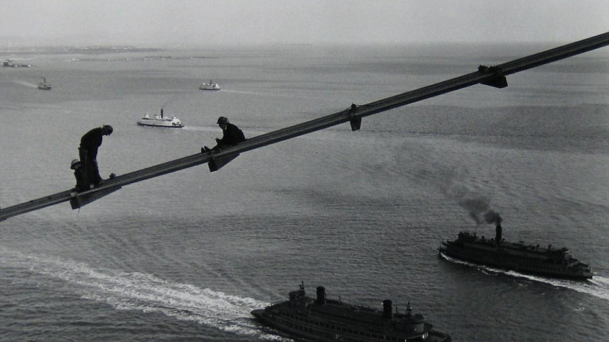 Imagini SPECTACULOASE, expuse în premieră: Cum se construia un pod în 1936 (VIDEO)