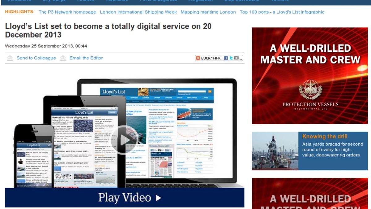  Cel mai vechi ziar din lume rămâne doar online