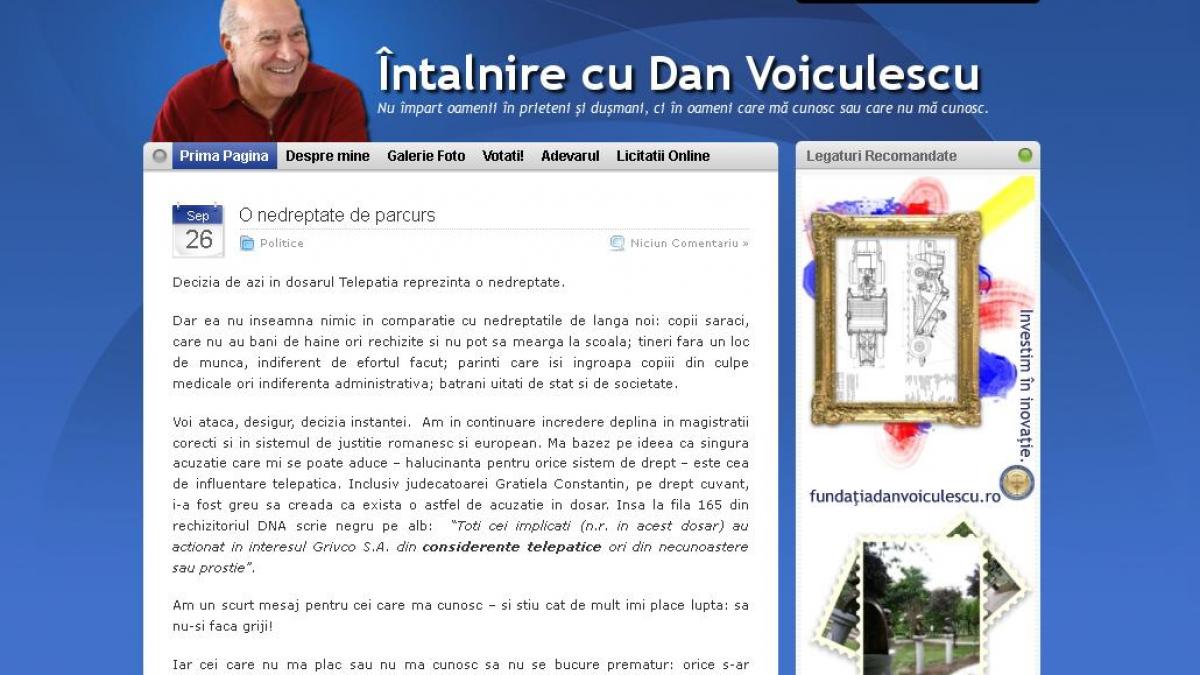 Dan Voiculescu, prima reacţie după condamnare: Decizia, o NEDREPTATE 
