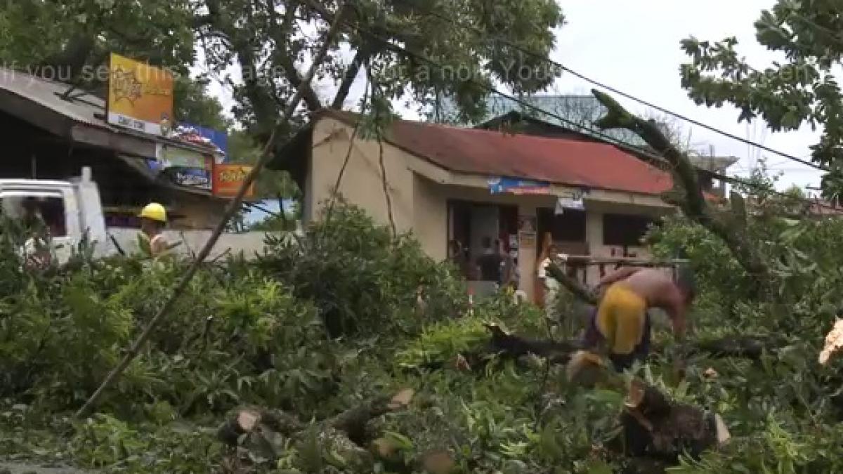 taifunul nari a lovit partea de nord a filipinelor primul bilant indica 12 morti video