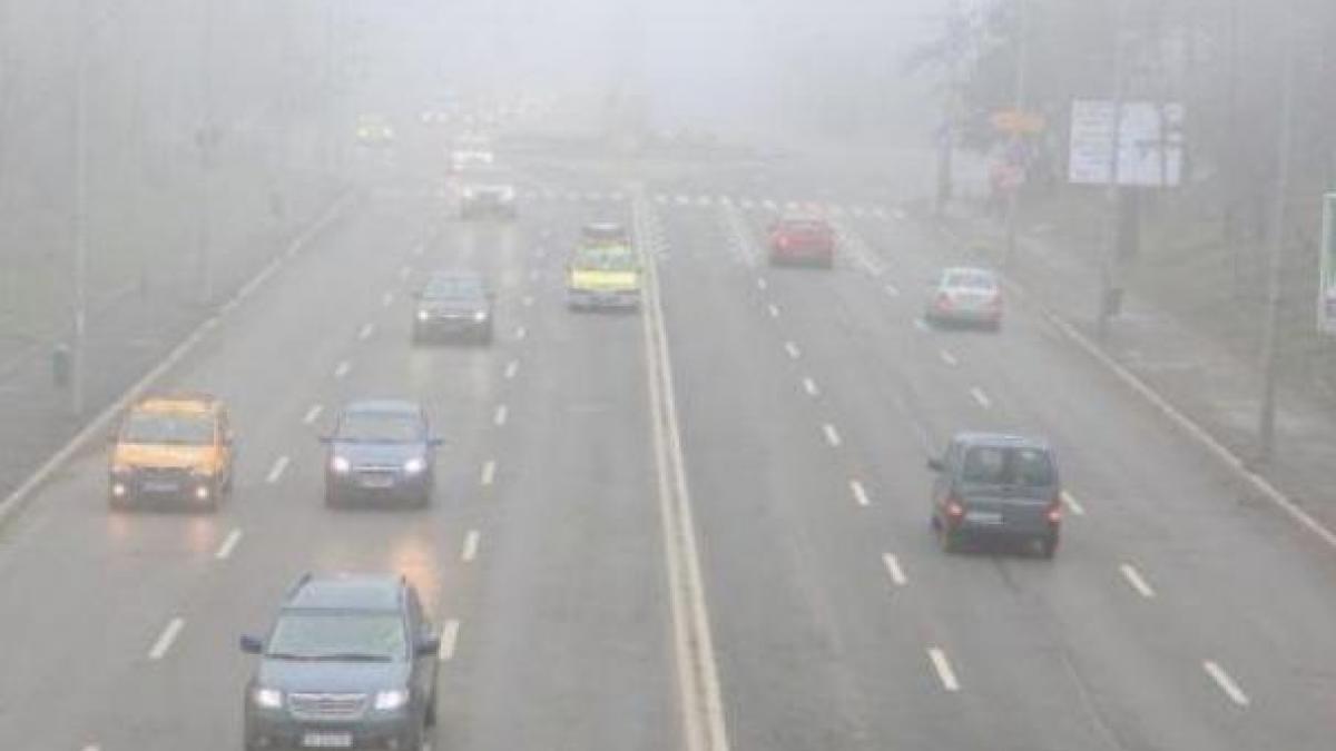 COD GALBEN de ceaţă în Capitală şi alte 10 judeţe din ţară
