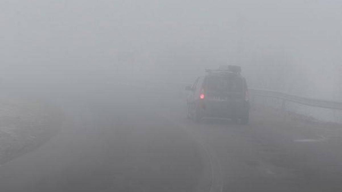 COD GALBEN de ceață în Capitală și mai multe județe din țară. Trafic îngreunat pe autostrăzile A1 și A2