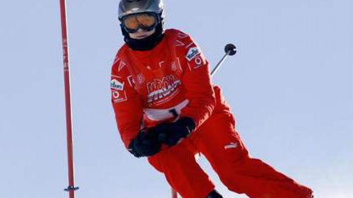 Schumacher schia cu viteză mare în momentul impactului cu stânca