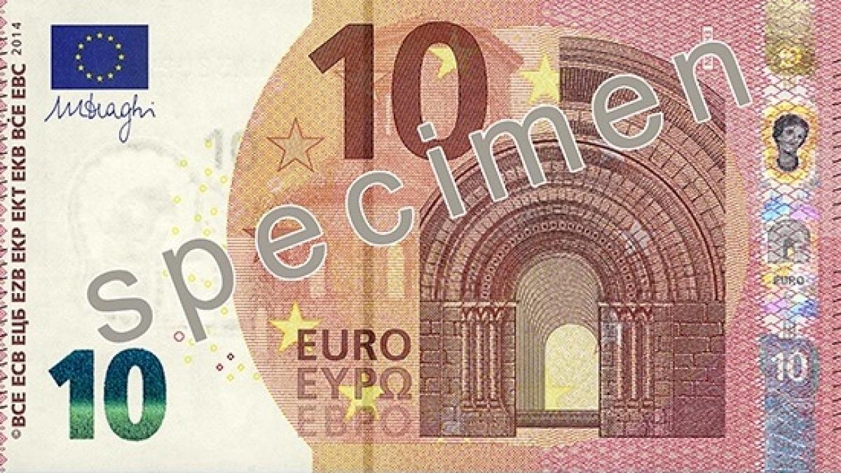 Cum arată noua bancnotă de 10 euro, cu HOLOGRAME şi FILIGRAN