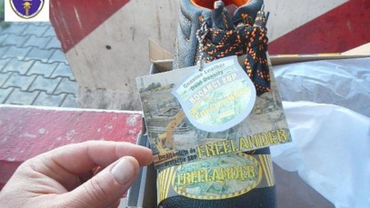 Încălţăminte contrafăcută în valoare de peste un milion de euro, confiscată de vameşii constănţeni