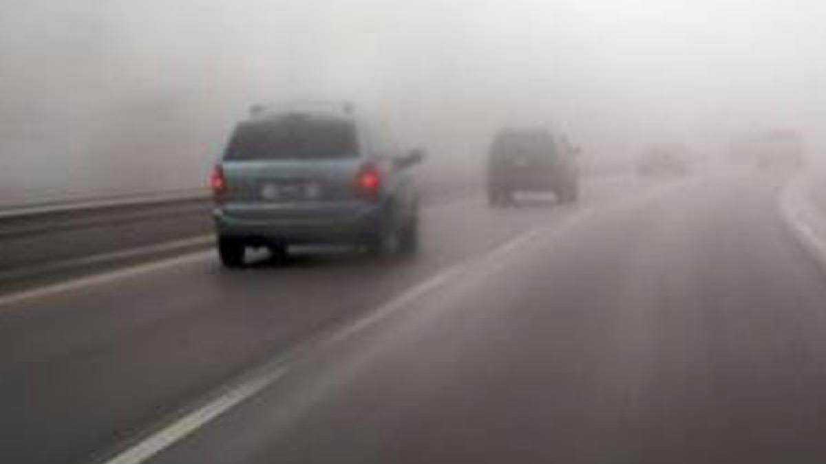 COD GALBEN de ceaţă, burniţă şi polei. Ce zone sunt afectate 