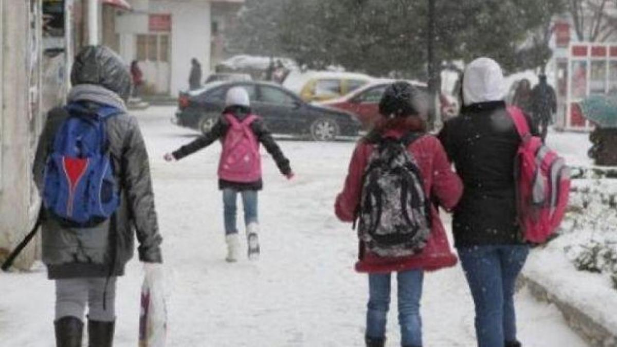 Şcolile din Capitală şi alte patru judeţe rămân închise şi miercuri