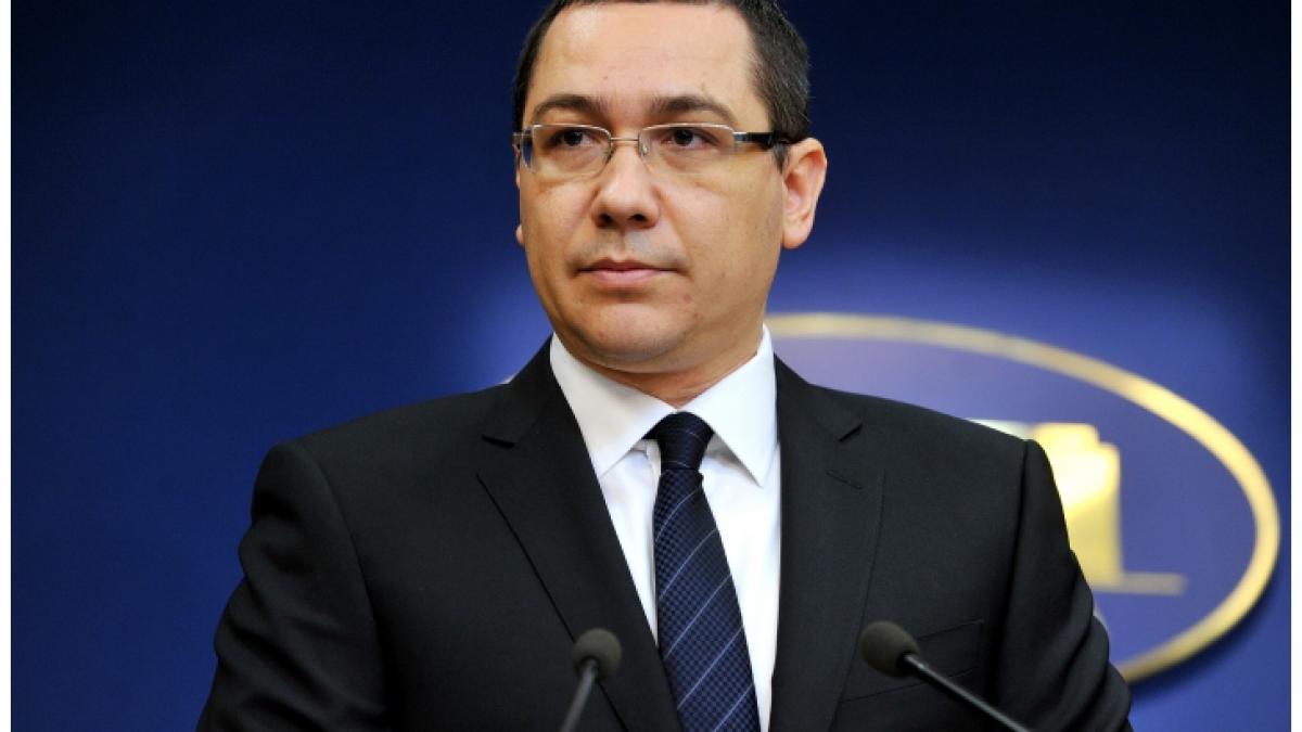 Ponta face declaraţii de presă la ora 13:00