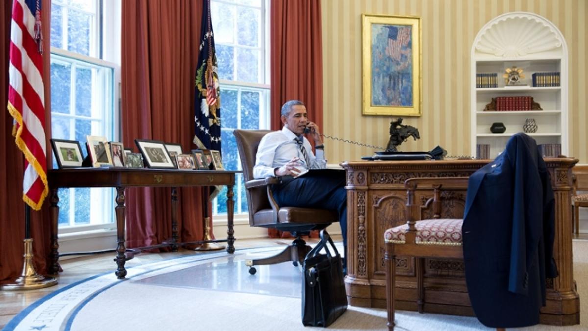 Obama, discuţie cu Putin despre situaţia din Ucraina