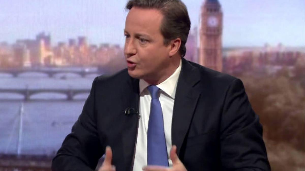 David Cameron vorbeşte de eventuale presiuni asupra Rusiei în contextul crizei din Ucraina