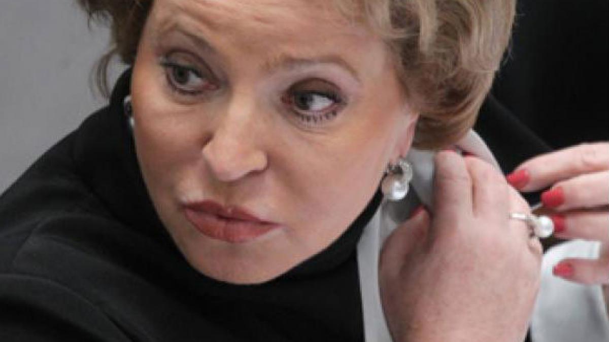 Preşedintele Senatului de la Moscova: "Niciodată nu va fi război între Rusia şi Ucraina"