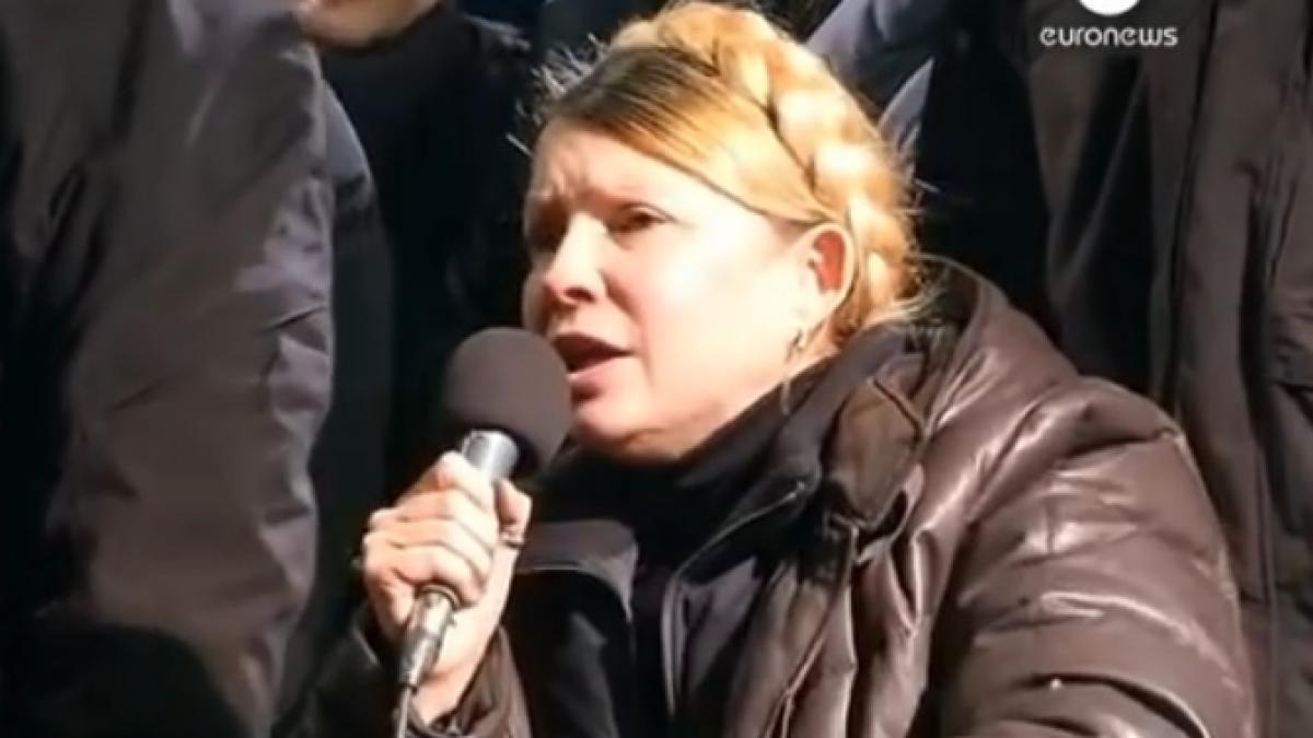 Timoşenko: În Ucraina riscă să izbucnească un război civil dacă trupele ruse nu vor părăsi țara