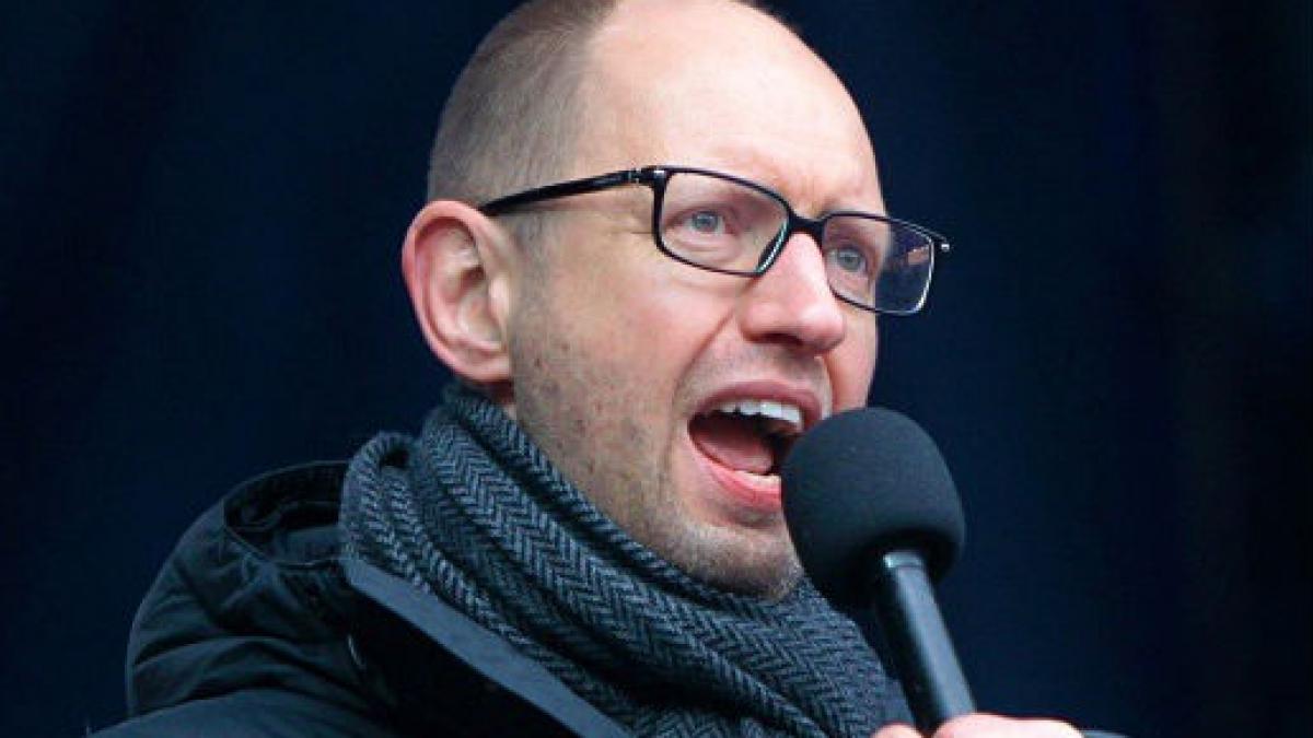 Arseni Iaţeniuk: "Ucraina nu va ceda Rusiei niciun centimetru din teritoriul său"