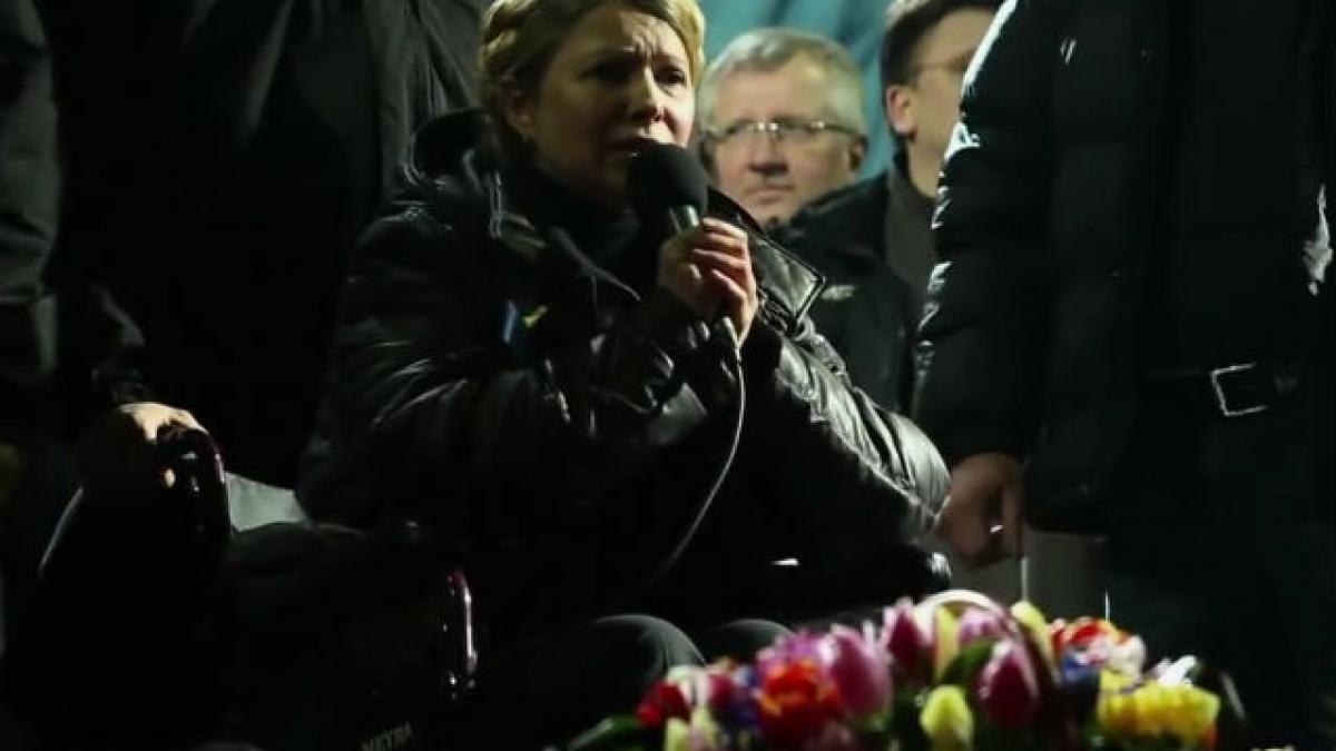 Iulia Timoşenko lansează o mişcare de rezistenţă faţă de "războiul" rus din estul Ucrainei