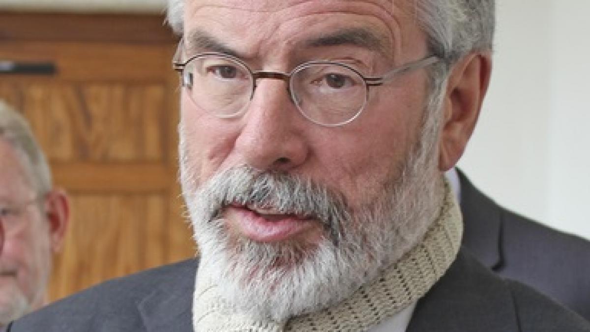  Liderul irlandez Gerry Adams, ARESTAT pentru o crimă din 1972
