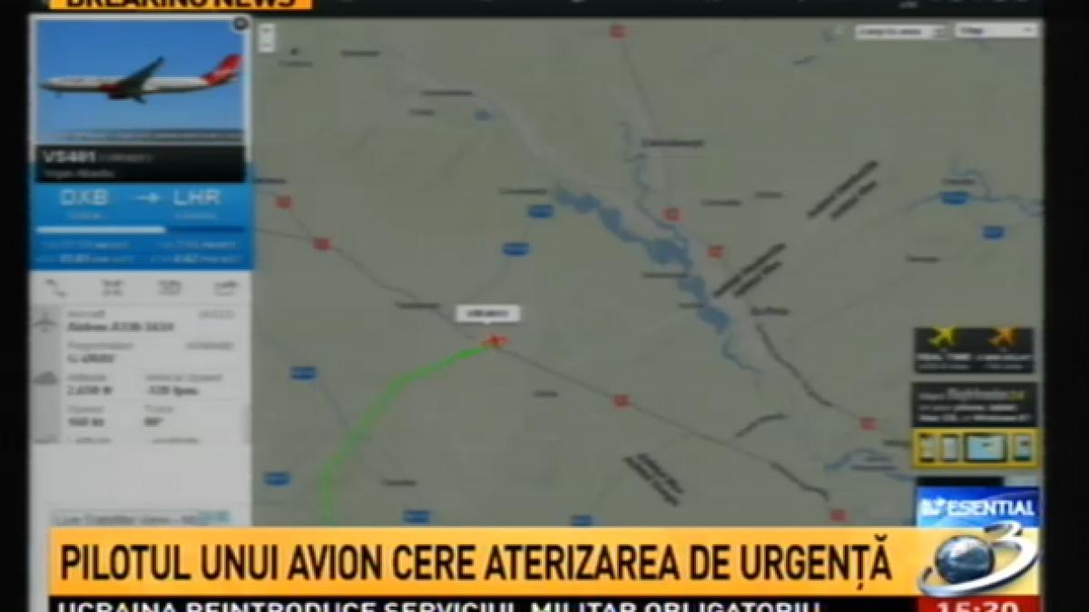 Aterizare de urgenţă pe aeroportul Otopeni