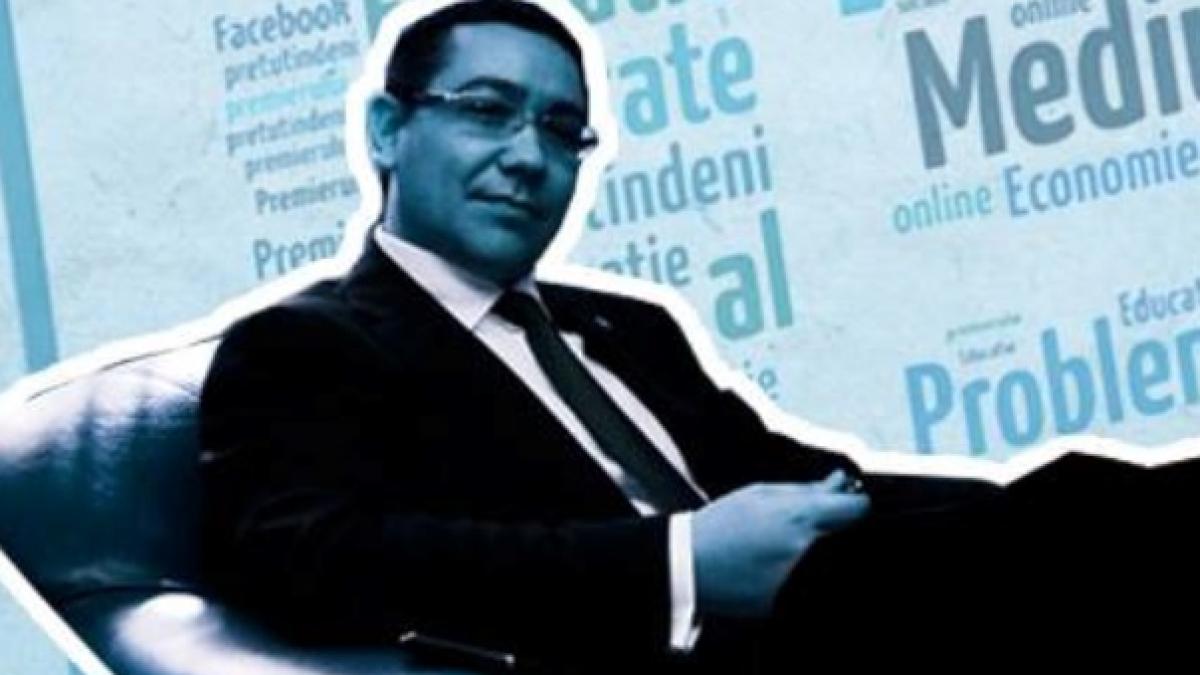 Ponta a lansat o aplicație online pe Facebook! Ce le propune premierul prietenilor săi virtuali 