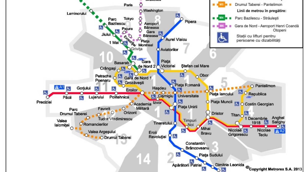 Staţiile de metrou, redenumite de Ziua Europei. Vezi HARTA STAŢIILOR EUROPENE