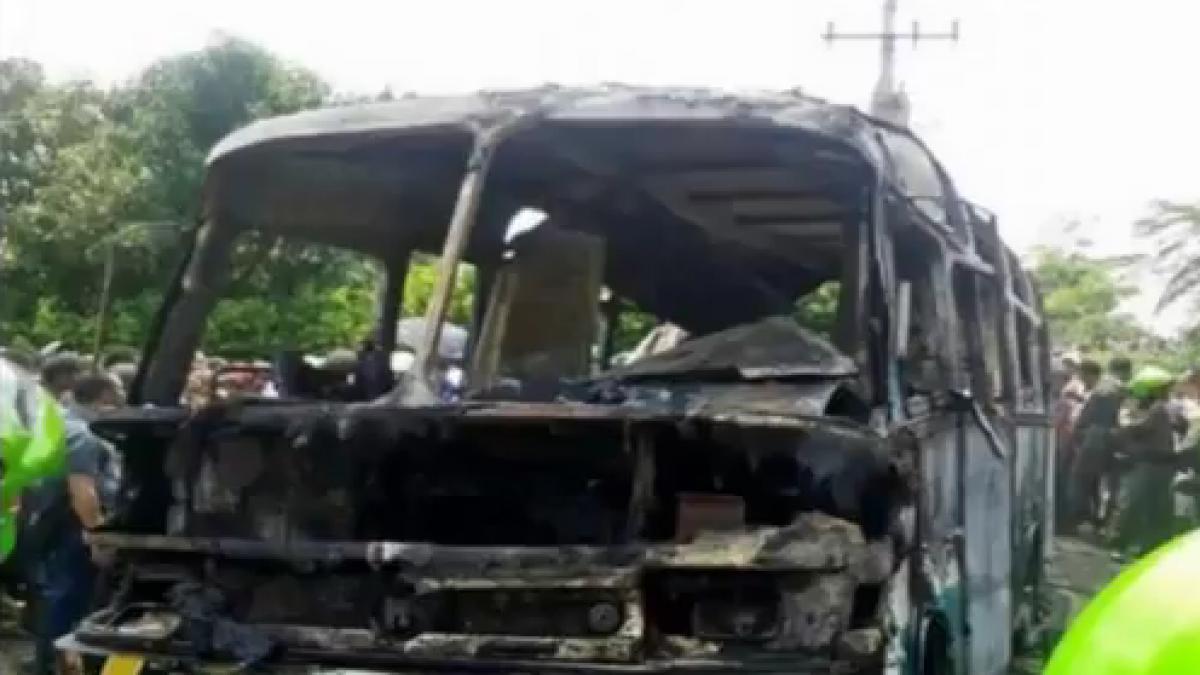 31 de copii au ars de vii într-un incendiu izbucnit la bordul unui autocar în Columbia