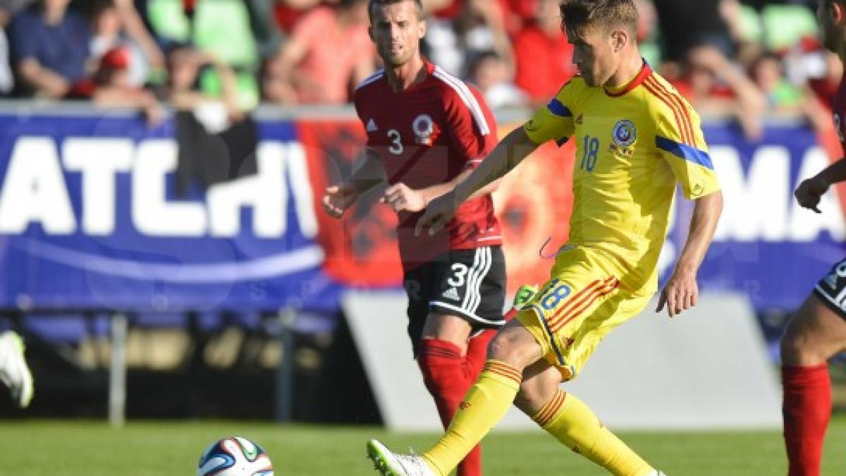 Naţionala de fotbal a României a învins formaţia Albaniei cu scorul de 1-0
