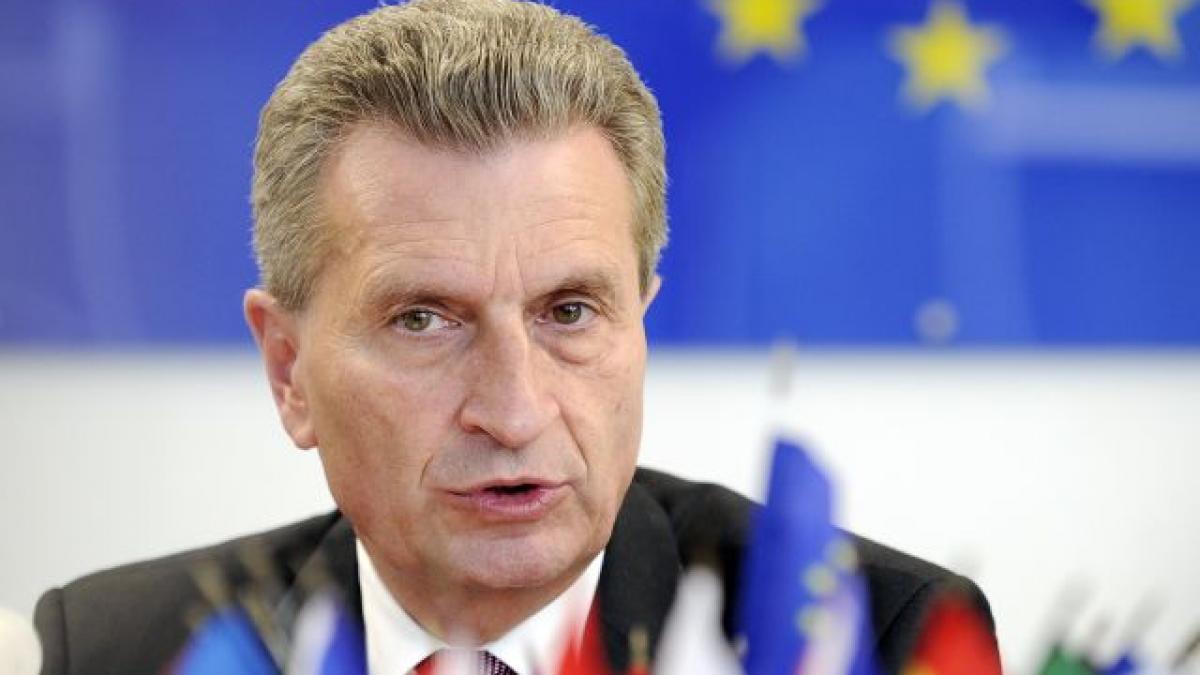 Guenther Oettinger: Ajutorul pentru Grecia, "bagatelă" în comparaţie cu necesităţile Ucrainei 