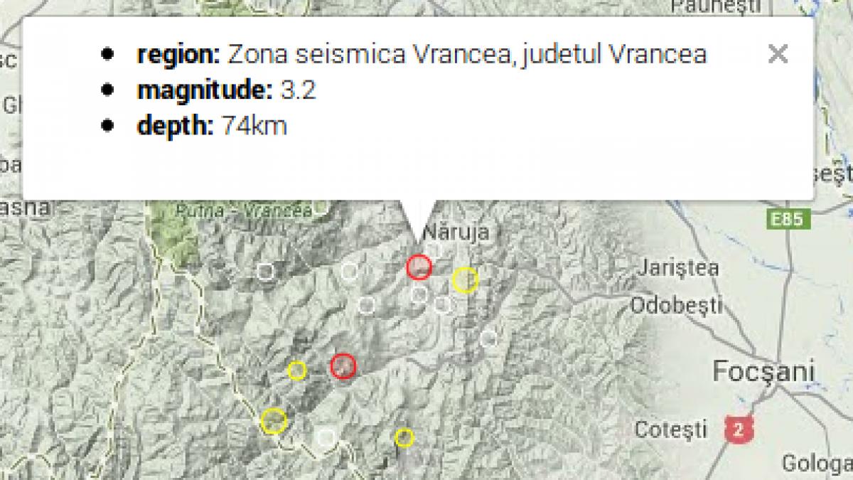  CUTREMUR în Vrancea