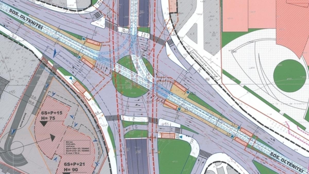 Încep lucrările la pasajul subteran Piaţa Sudului. Traficul pe Calea Văcăreşti, restricţionat parţial
