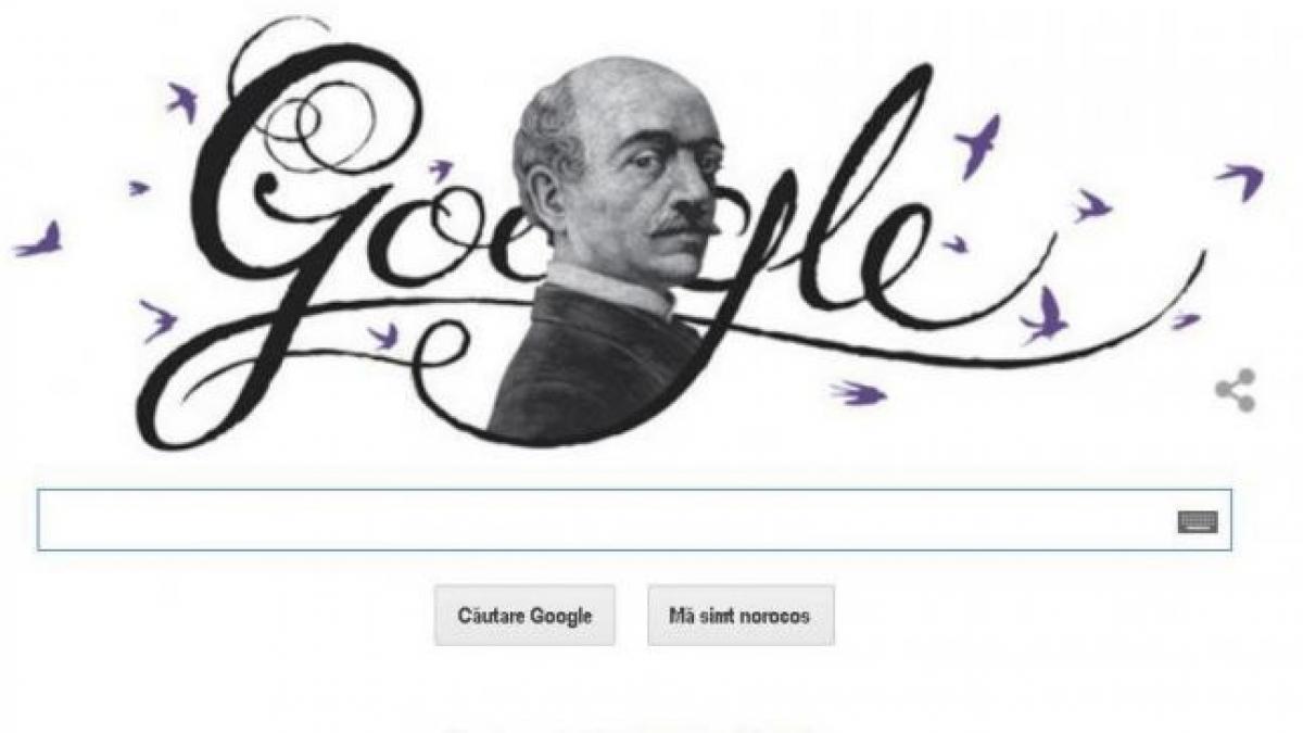 Doodle special creat de Google pentru Vasile Alecsandri