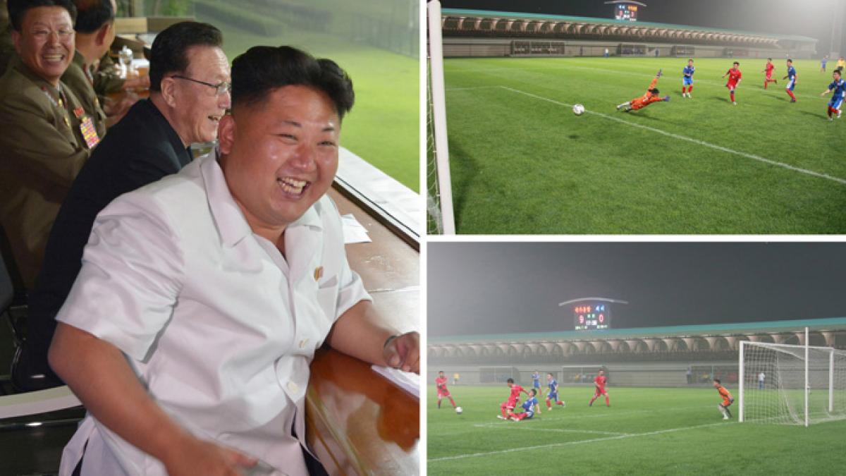 ANTRENORUL DE FOTBAL SUPREM: Kim Jong-un a condus echipa Coreei de Nord spre o victorie cu 12-0! 