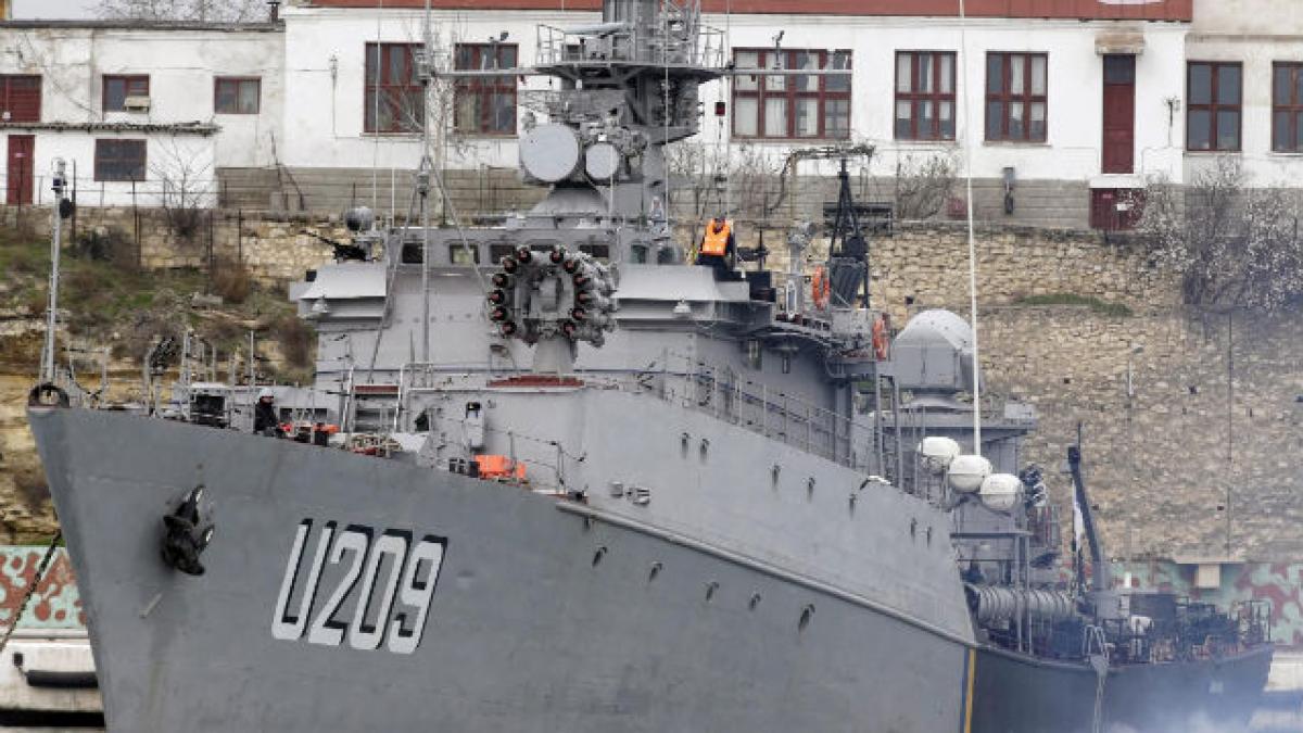 Navă de război ucraineană, aproape de autodistrugere în timpul unui exerciţiu NATO (VIDEO)