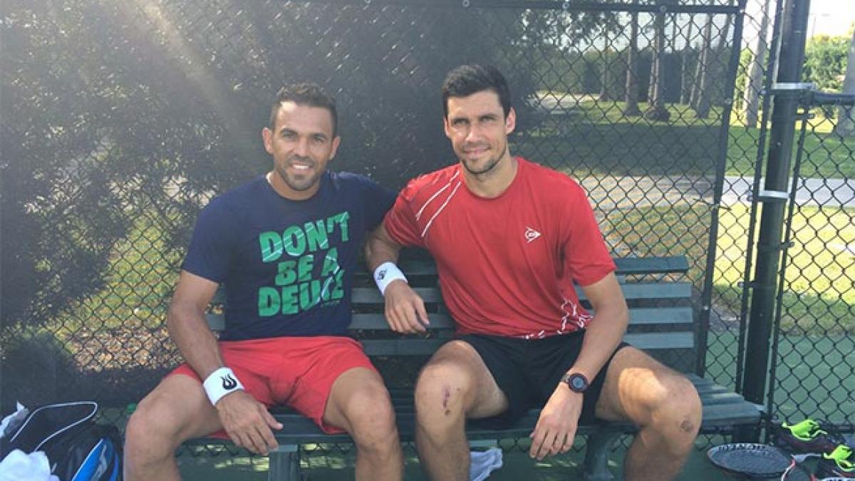 Victor Hănescu s-a antrenat la Miami cu Estrella Burgos