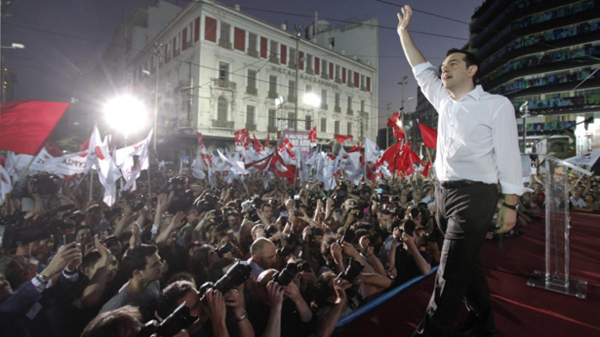 SYRIZA, victorie clară. Sondajele indică o mare victorie a stângii în Grecia