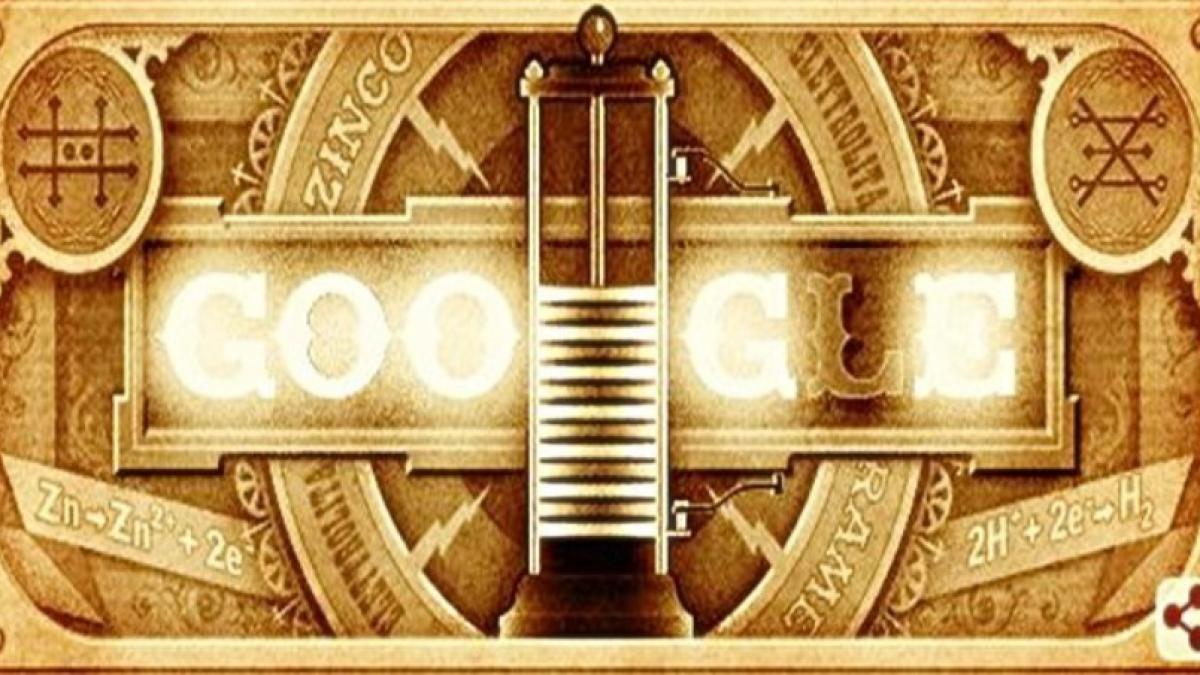 Google aniversează 270 de ani de la naşterea lui Alessandro Volta, inventatorul bateriei (VIDEO)