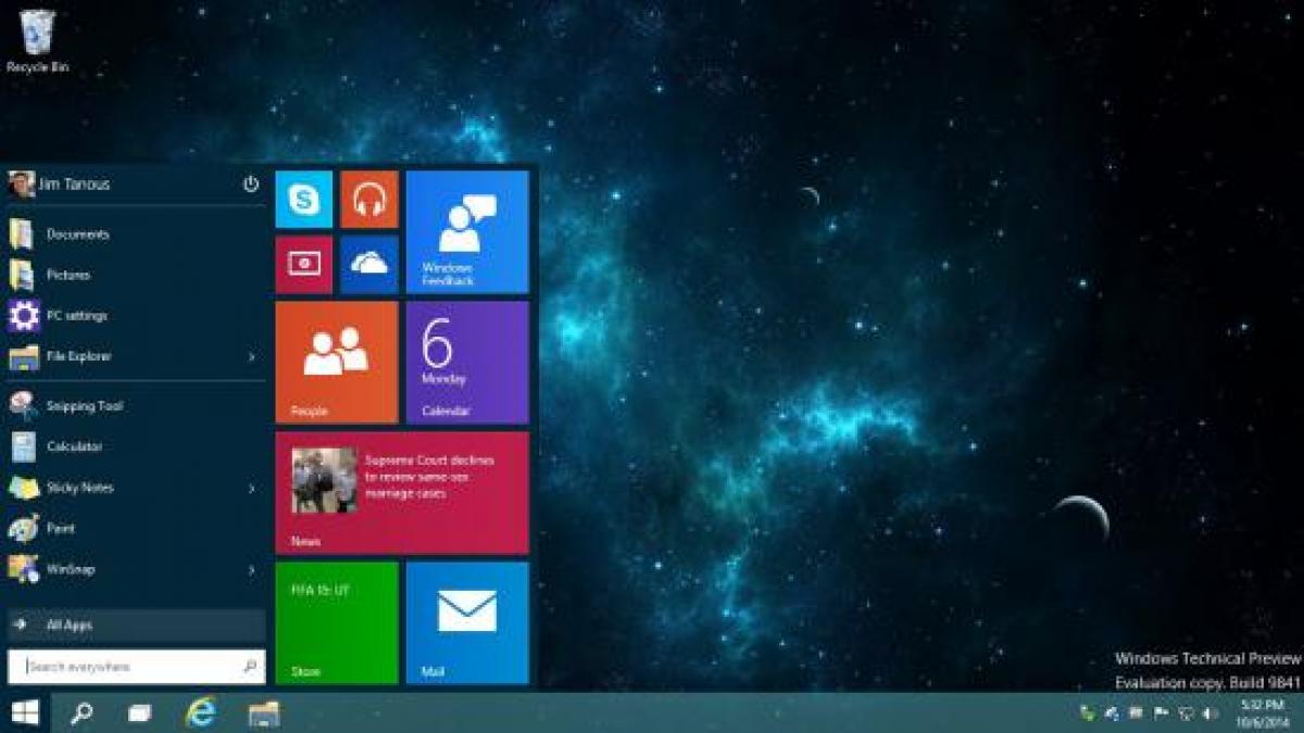 Windows 10 vine cu şapte versiuni diferite