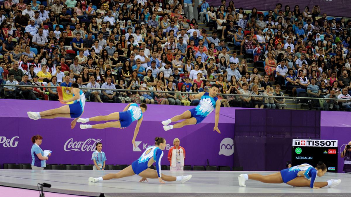 Jocurilor Europene 2015 de la Baku. Argint la gimnastică aerobică