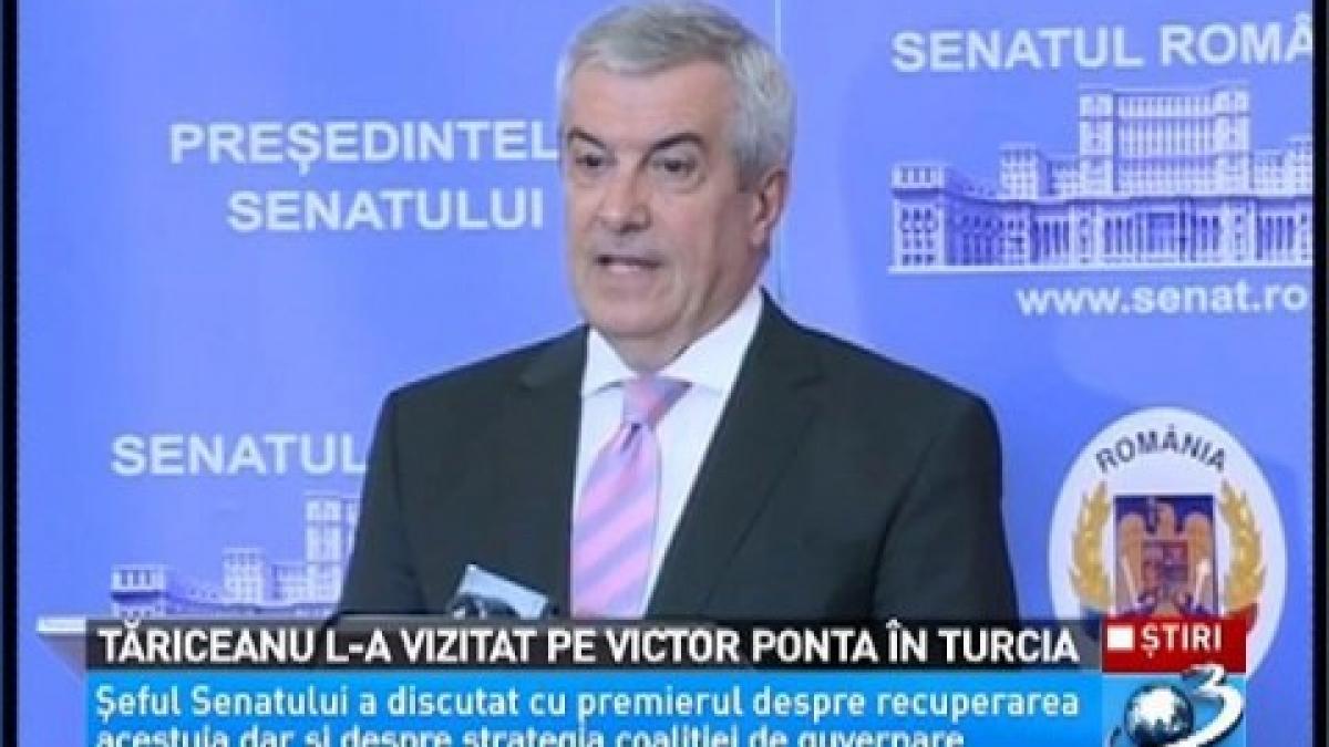 Tăriceanu l-a vizitat pe premierul Victor Ponta în Turcia