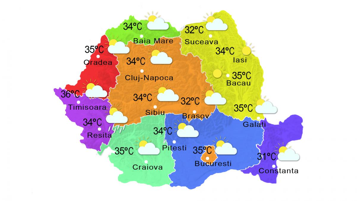 Prognoza METEO 5 august. Revine canicula