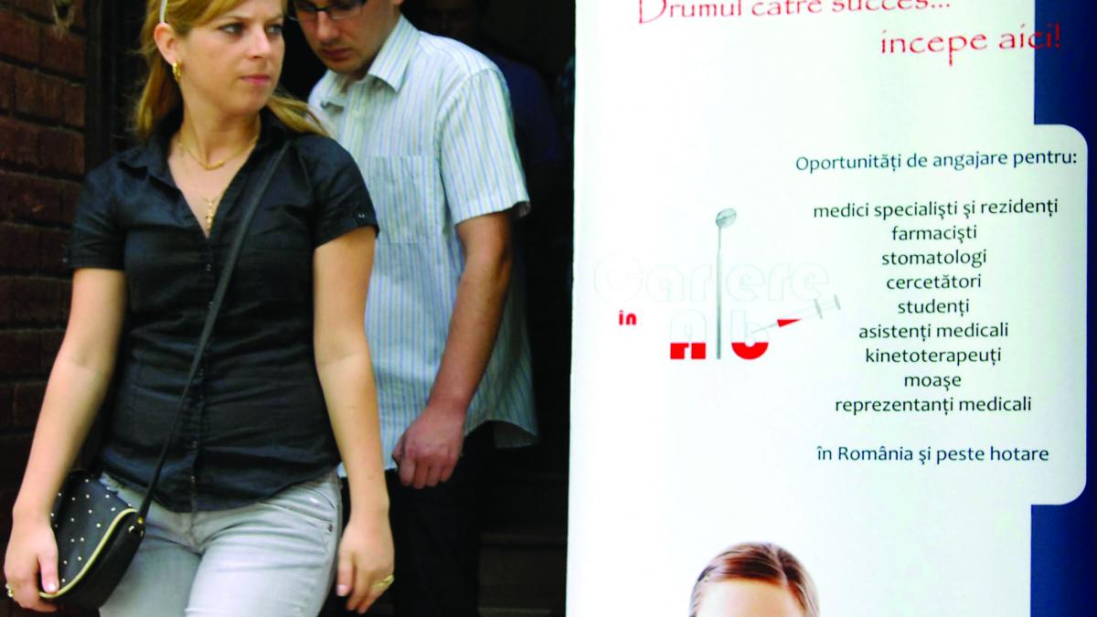 Doar 5% dintre mediciniști îşi găsesc job în ţară