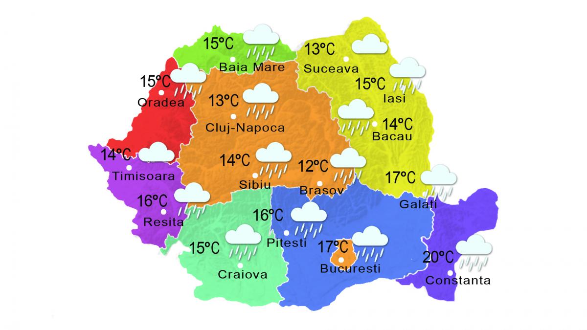 Prognoza METEO 28 septembrie. Ploi abundente în Oltenia şi Muntenia
