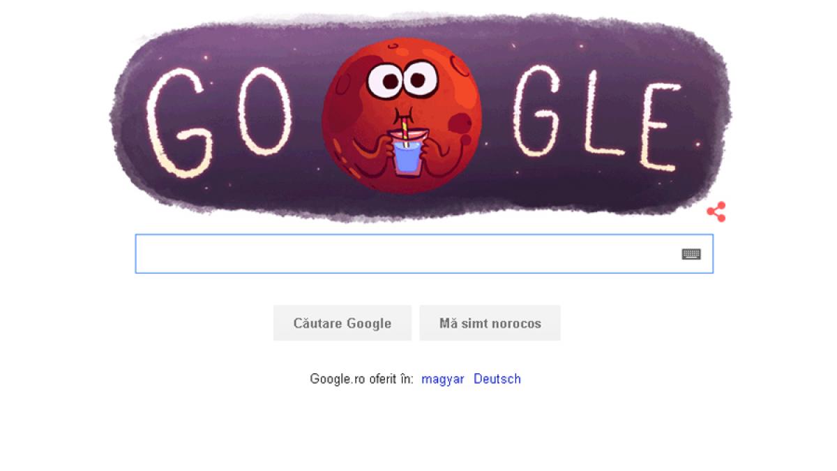 Google sărbătoreşte descoperirea apei pe Marte