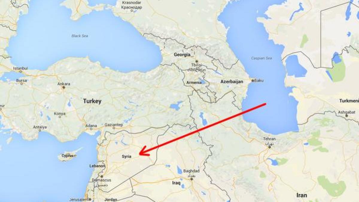 video rusii au inceput sa bombardeze pozitiile statului islamic cu rachete lansate din mare caspica