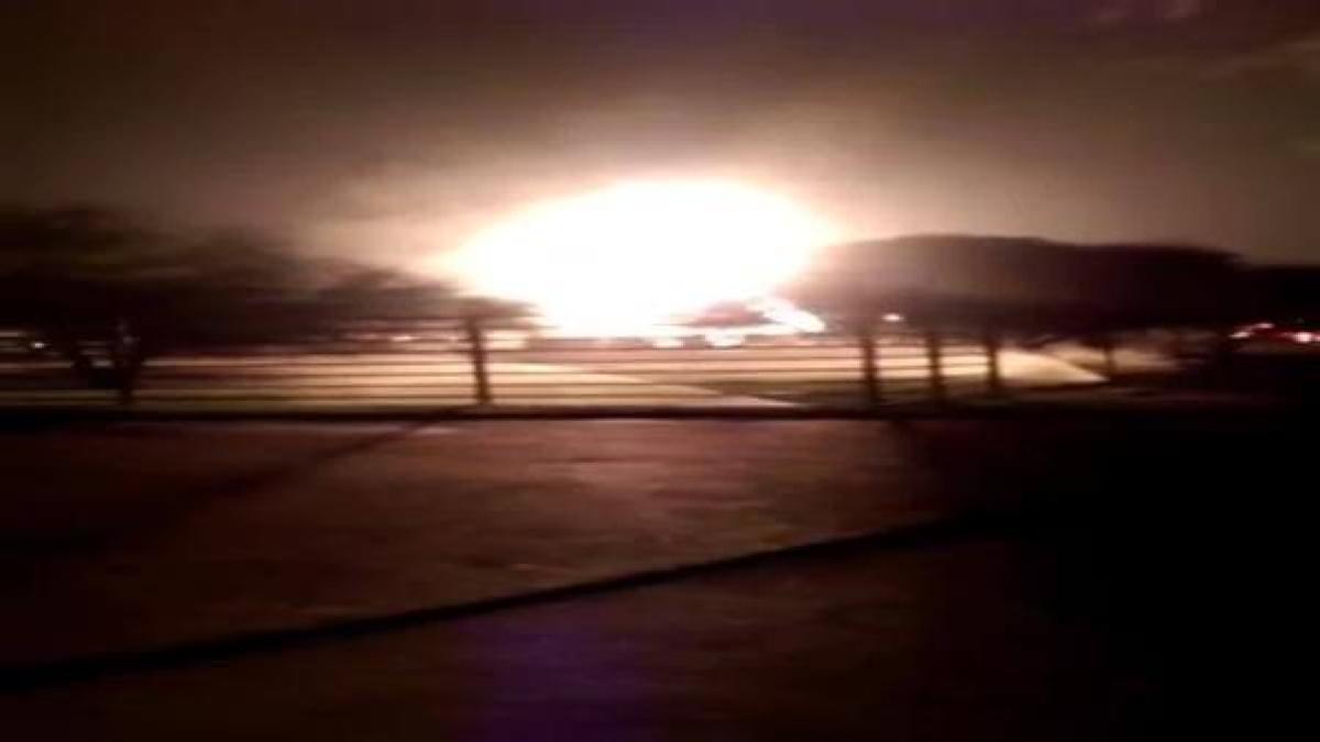 video explozie extem de puternica la o retea de conducte de gaz