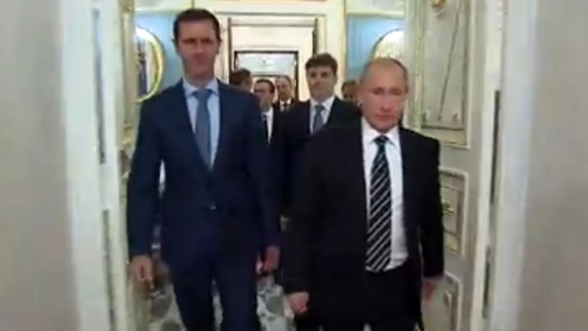 Assad, vizita la Kremlin. Intalnire cu Putin
