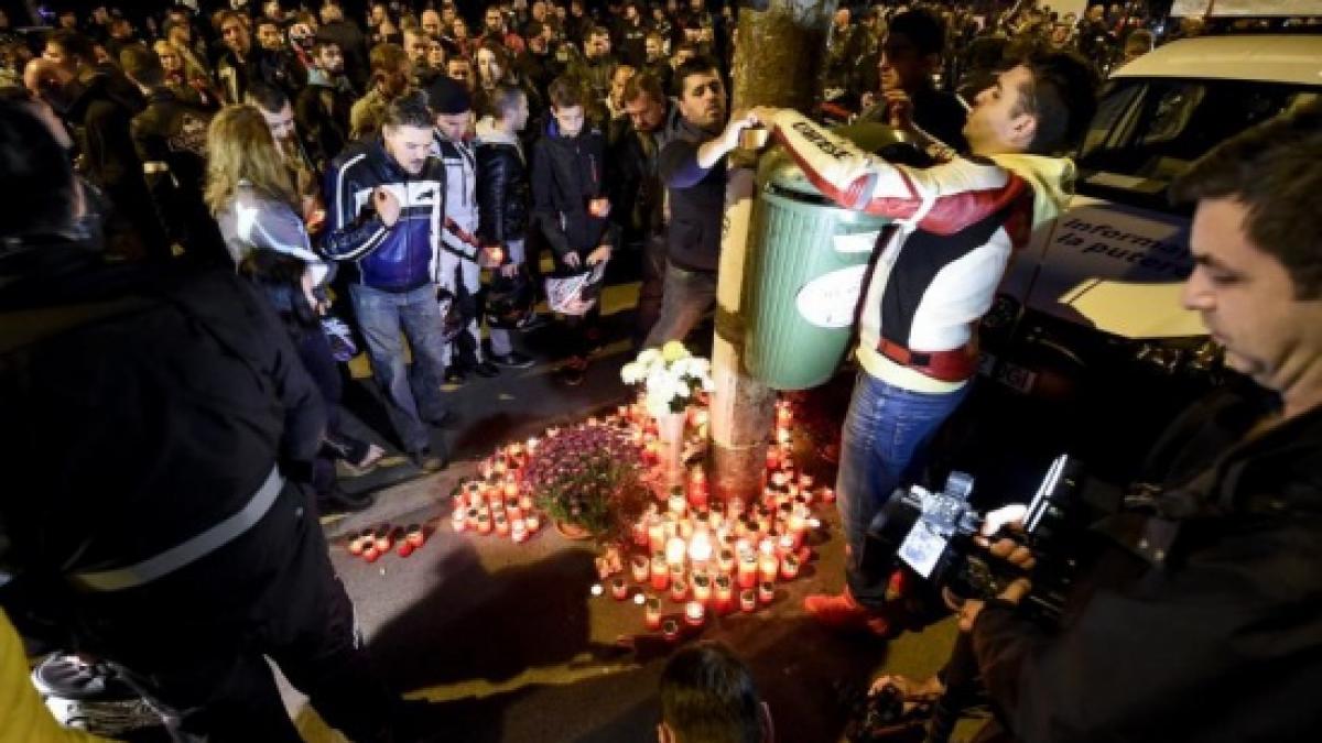 Motocicliştii l-au comemorat pe agentul Brigăzii Rutiere decedat într-un accident pe bulevardul Ştirbei Vodă 