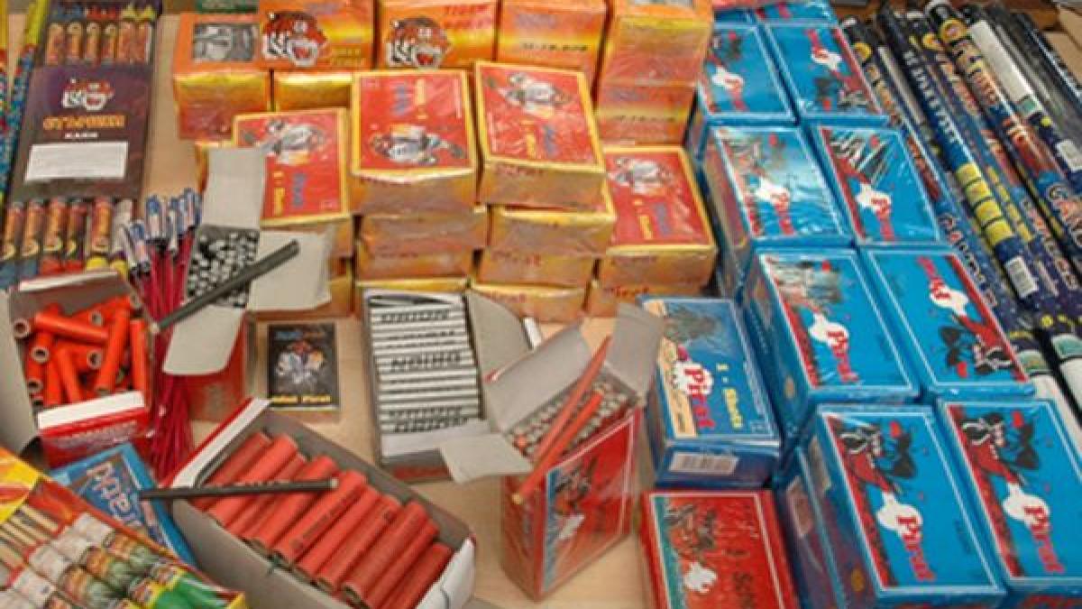 Poliţia din Ilfov a confiscat 1,3 tone de articole pirotehnice